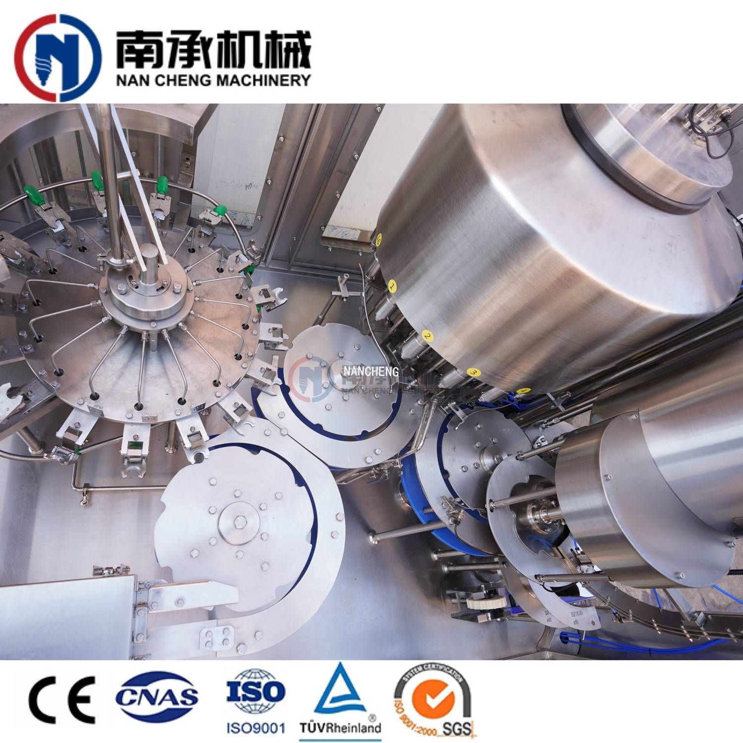 7000-8000瓶/小时  全自动三合一水灌装机(型号:XGF16-16-5)