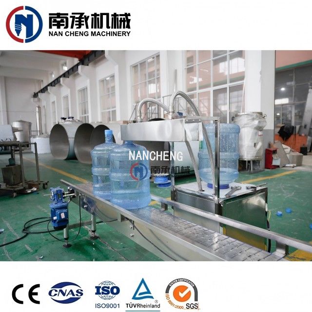 全自动5加仑桶水洗灌装旋盖三合一机(型号:QGF-300)