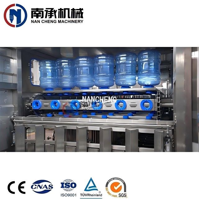 全自动5加仑桶水洗灌装旋盖三合一机(型号:QGF-1200)