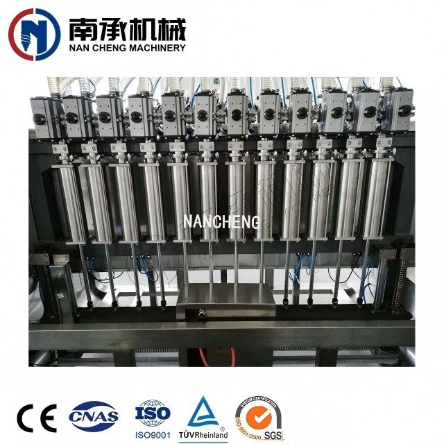 全自动日用化学洗涤剂、洗发香波、肥皂水柱塞伺服灌装机